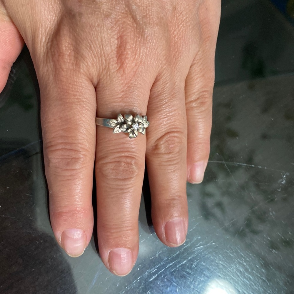 925 sterling silver women ring size 8